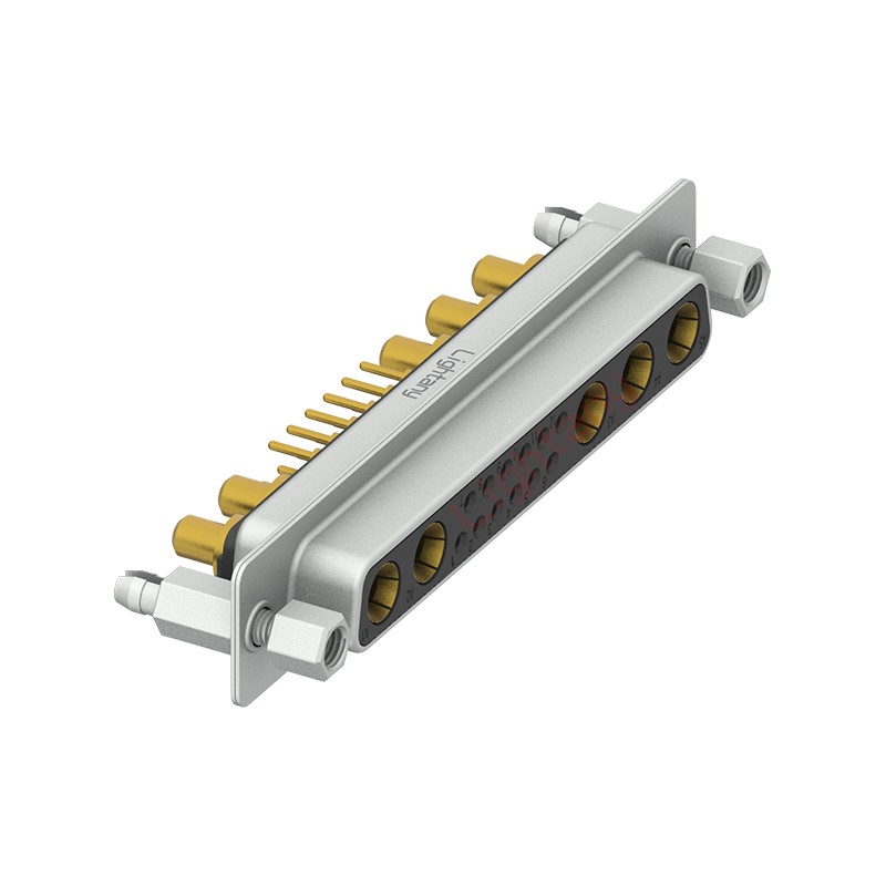 17W5母PCB直插板/鉚魚叉7.0/大電流30A