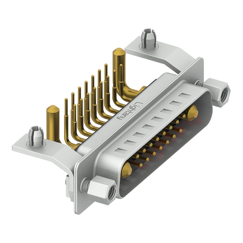 17W2公PCB彎插板/鉚支架10.8/大電流20A
