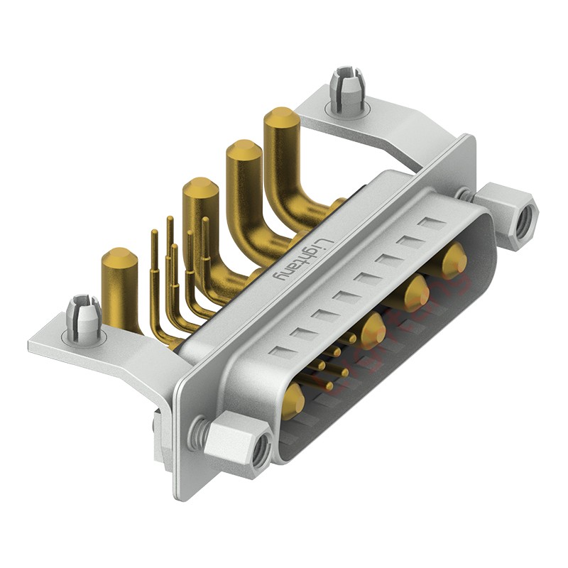 9W4公PCB彎插板/鉚支架10.8/大電流30A