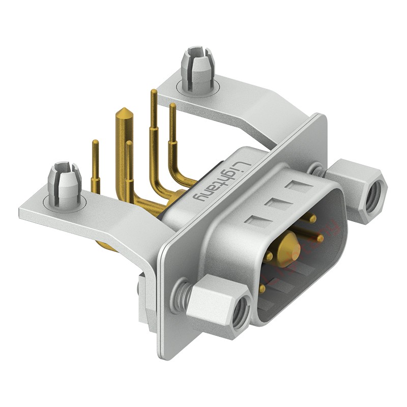 5W1公PCB彎插板/鉚支架11.6/大電流10A