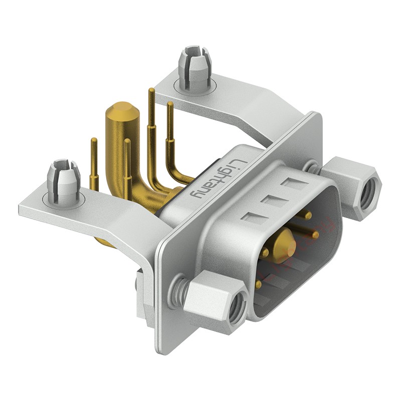 5W1公PCB彎插板/鉚支架11.6/大電流30A