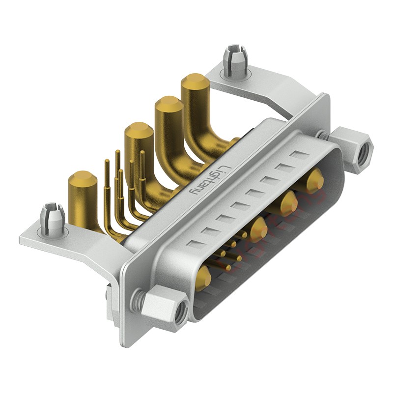 9W4公PCB彎插板/鉚支架11.6/大電流40A