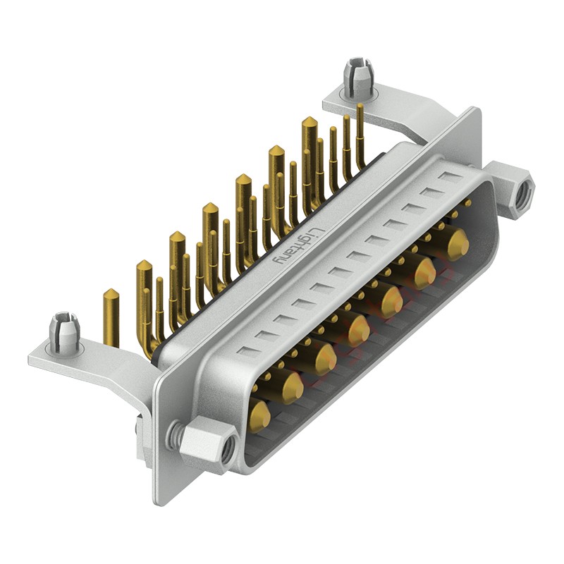 24W7公PCB彎插板/鉚支架12.2/大電流10A