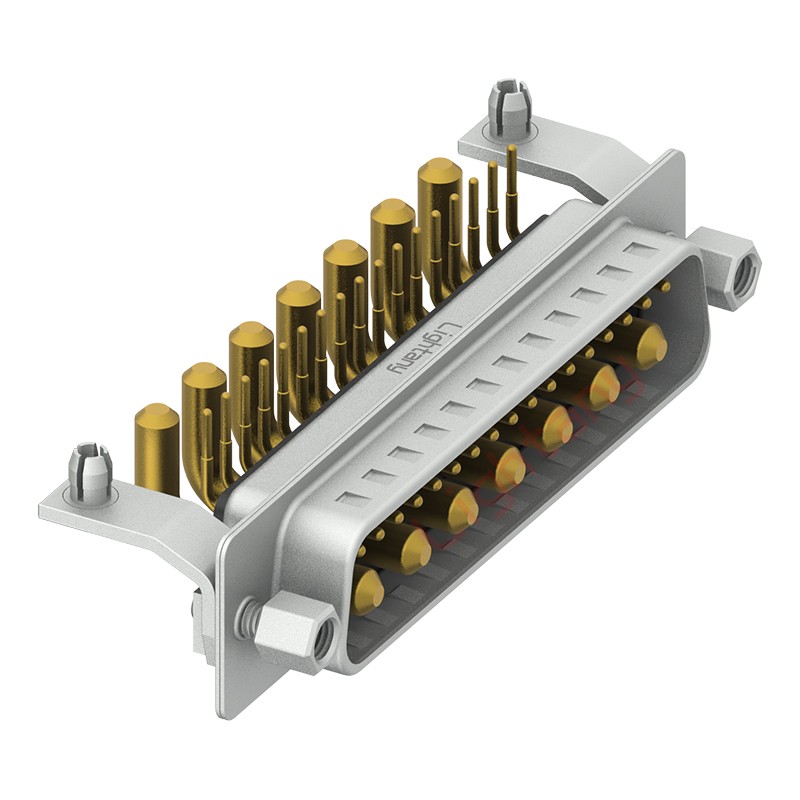 24W7公PCB彎插板/鉚支架12.2/大電流30A