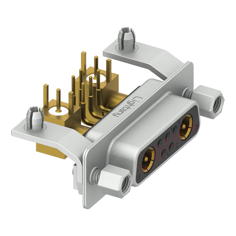 7W2母PCB彎插板/鉚支架11.6/射頻同軸75歐姆