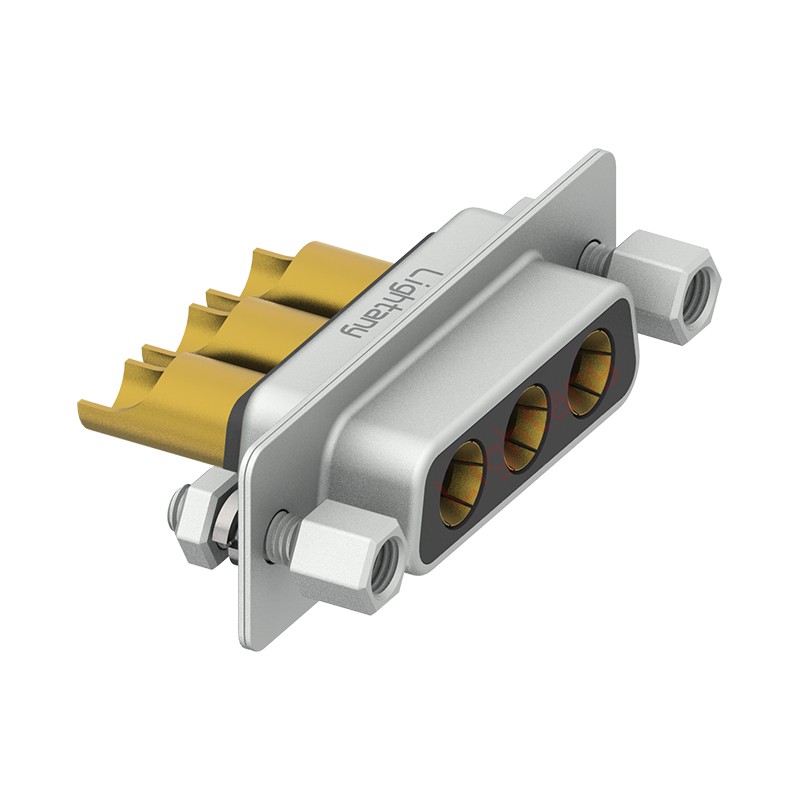 3W3母長體焊線/配螺絲螺母/大電流40A