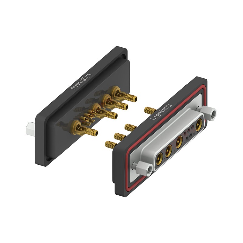 防水9W4母焊線式/鎖螺絲/射頻同軸50歐姆