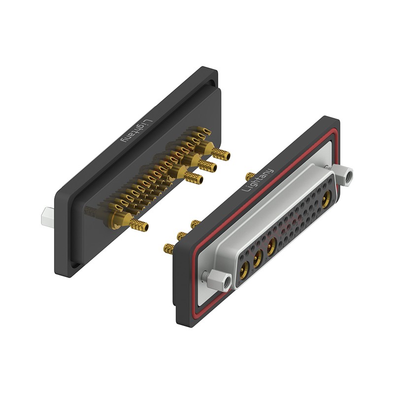 防水36W4母焊線式/鎖螺絲/射頻同軸50歐姆