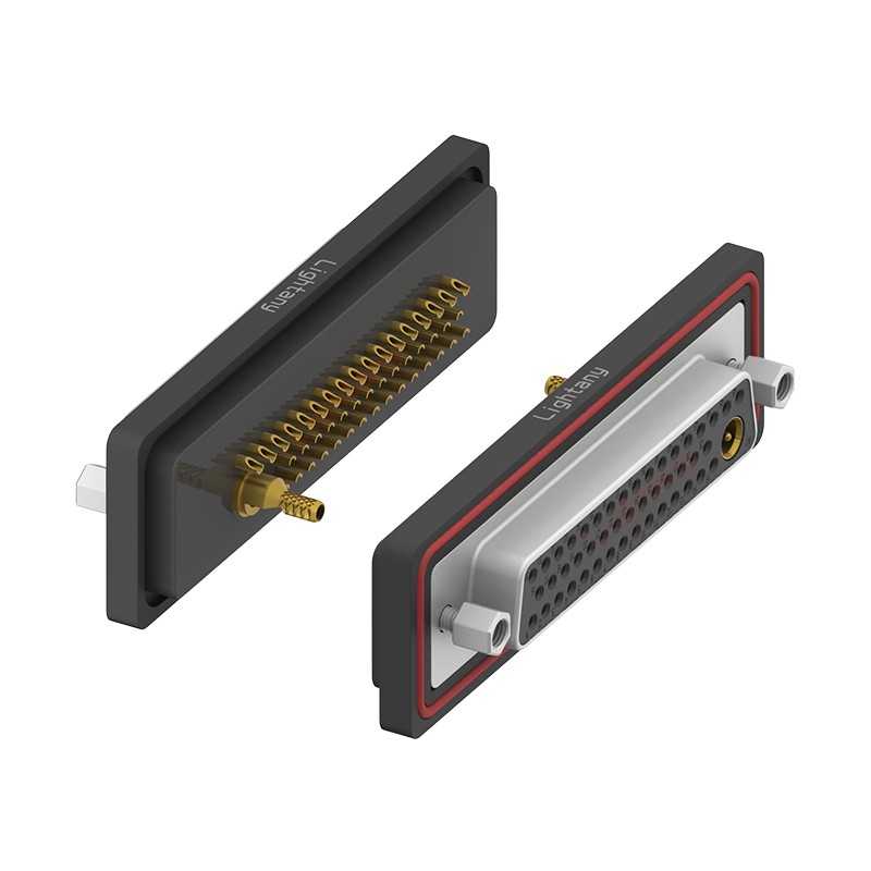 防水47W1母焊線式/鎖螺絲/射頻同軸50歐姆