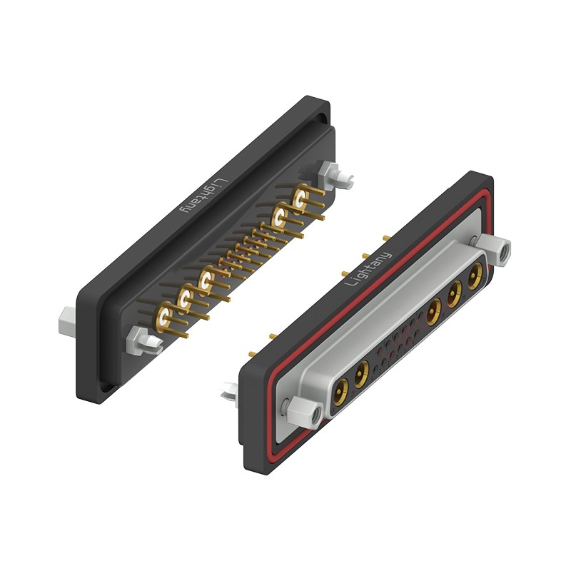 防水17W5母直插板/鉚魚叉/鎖螺絲/射頻同軸50歐姆