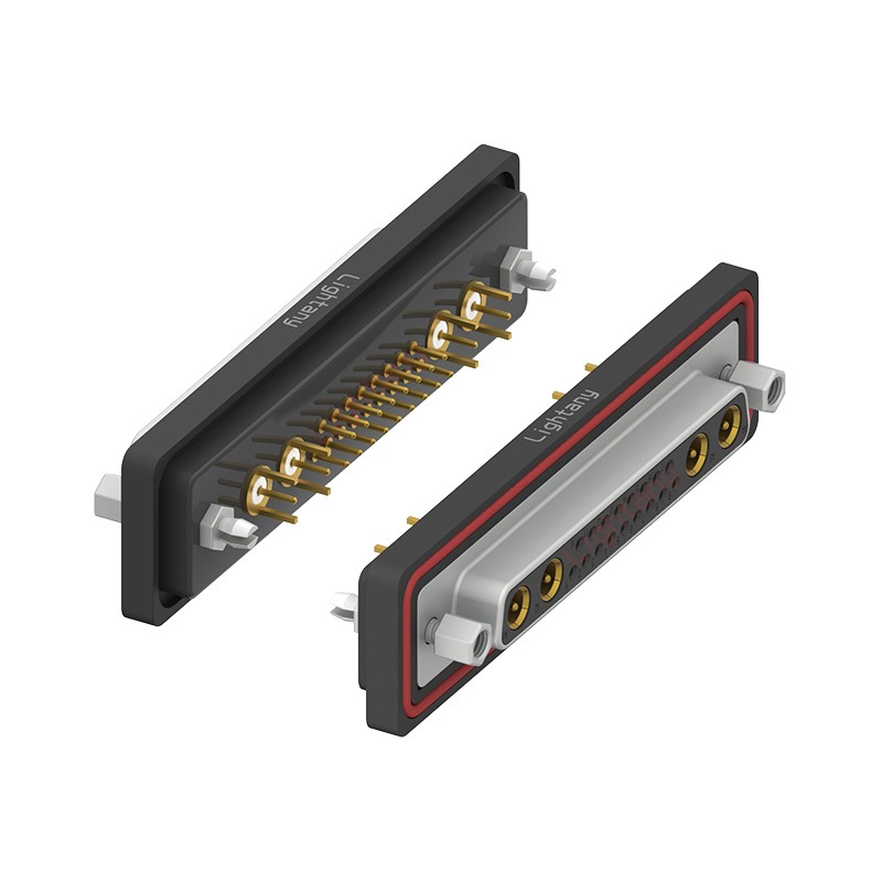 防水21W4母直插板/鉚魚叉/鎖螺絲/射頻同軸50歐姆