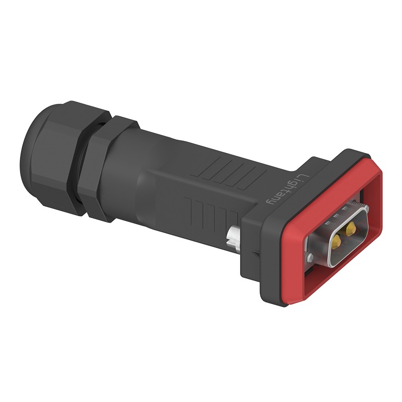 2W2公頭焊線+防水接頭/線徑10~16mm/大電流40A