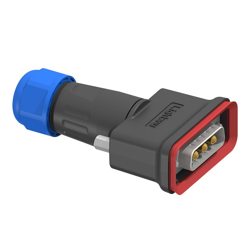 3W3公頭焊線+防水接頭/線徑5~11mm/大電流40A