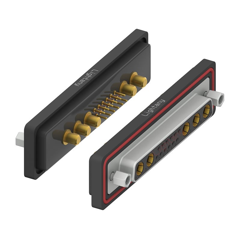 防水17W5母直插板/鎖螺絲/大電流40A