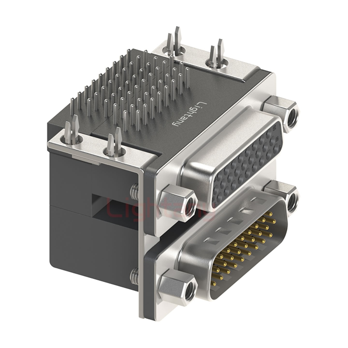 HDR26上公下母 間距15.88 雙胞胎沖針 D-SUB連接器