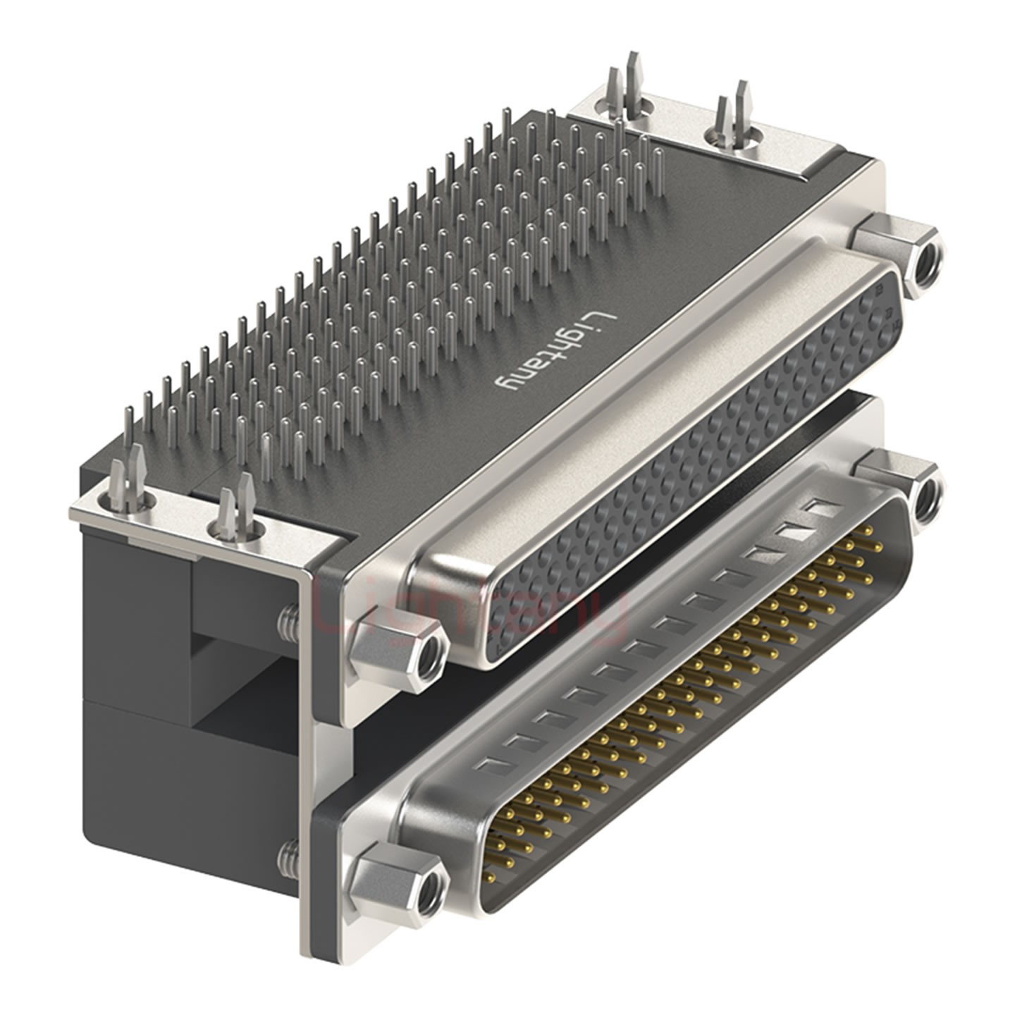 HDR62上公下母 間距19.05 雙胞胎沖針 D-SUB連接器