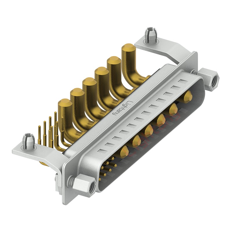 13W6B公PCB彎插板/鉚支架11.6/大電流40A