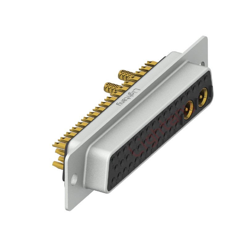 43W2母焊線式/光孔/射頻同軸75歐姆