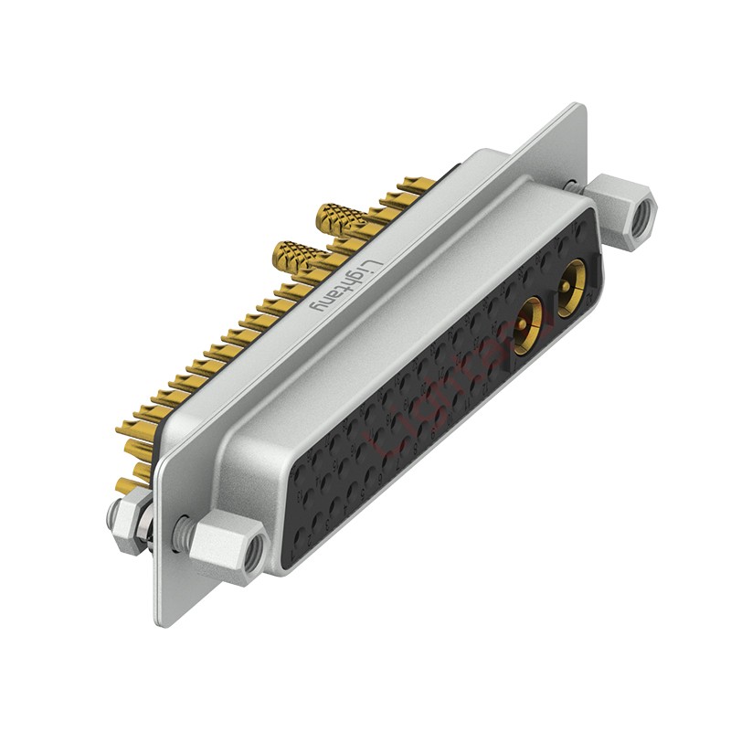 43W2母焊線式/配螺絲螺母/射頻同軸75歐姆