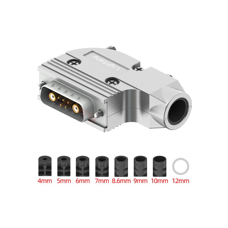 7W2公焊線(xiàn)式75歐姆+15P金屬外殼1443彎出線(xiàn)4~12mm