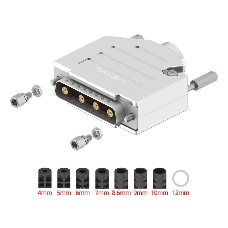 4W4公焊線式75歐姆+25P金屬外殼1657直出線4~12mm