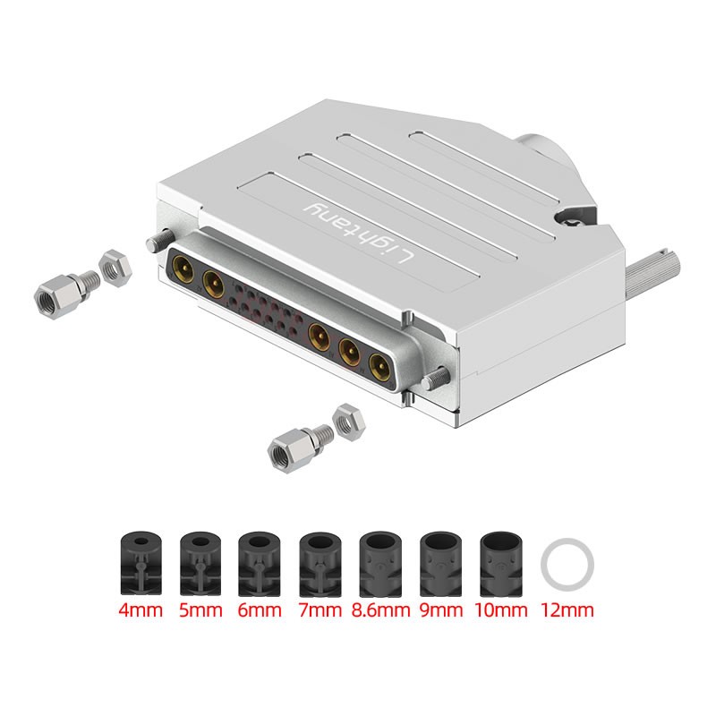 17W5母焊線式75歐姆+37P金屬外殼2185直出線4~12mm