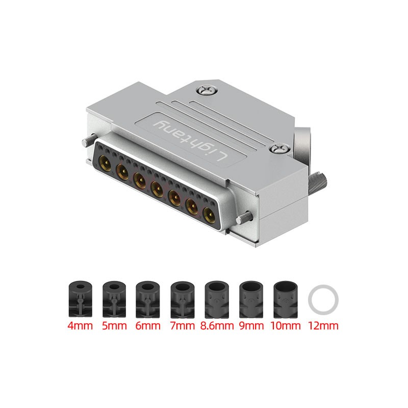 24W7母焊線式75歐姆+50P金屬外殼1746斜出線4~12mm