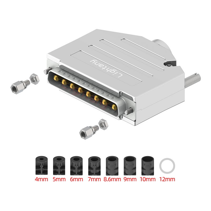 8W8公短體焊線(xiàn)40A+37P金屬外殼2185直出線(xiàn)4~12mm