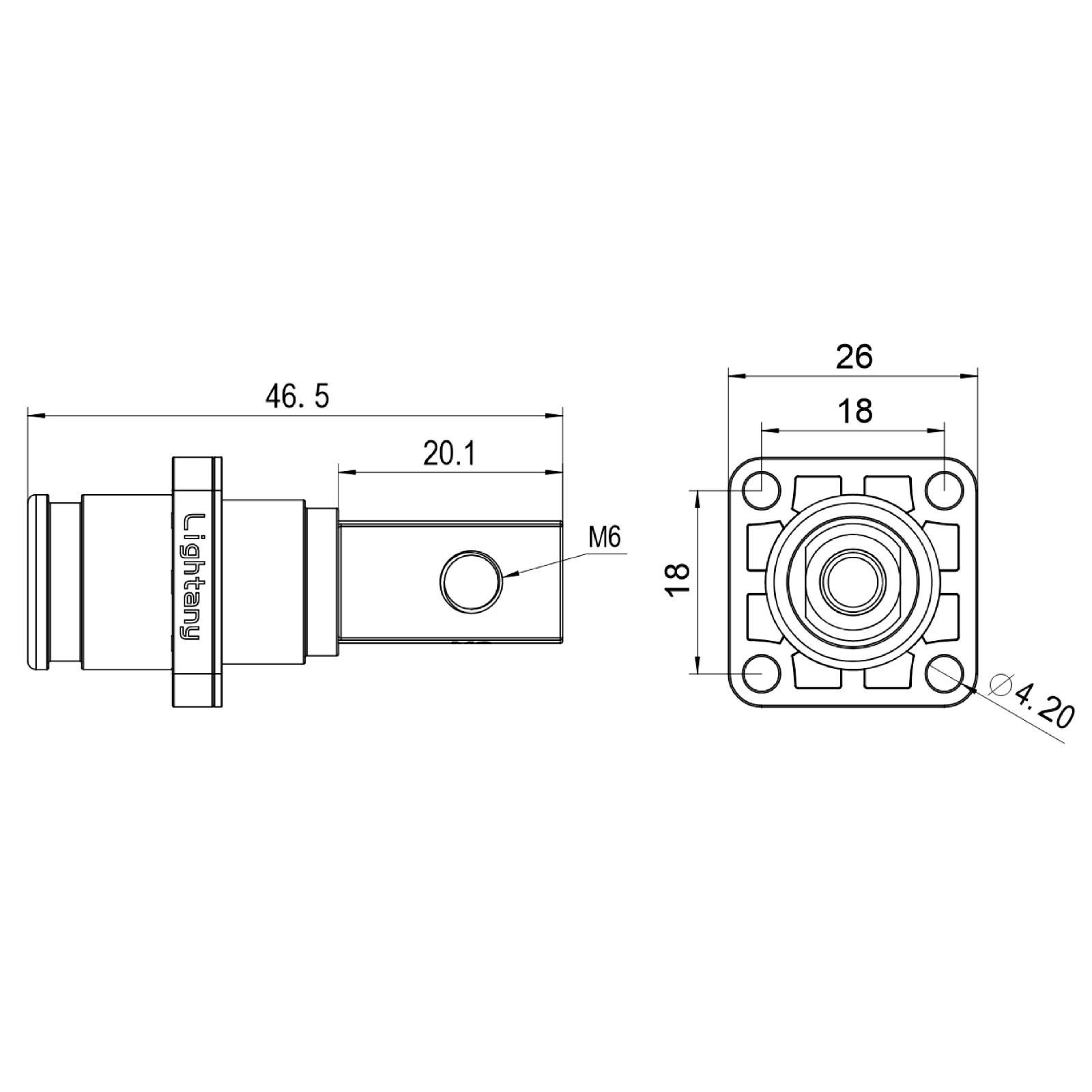 LTC06BS-M1YL銅排螺紋插座 60/100/120A 橘黃