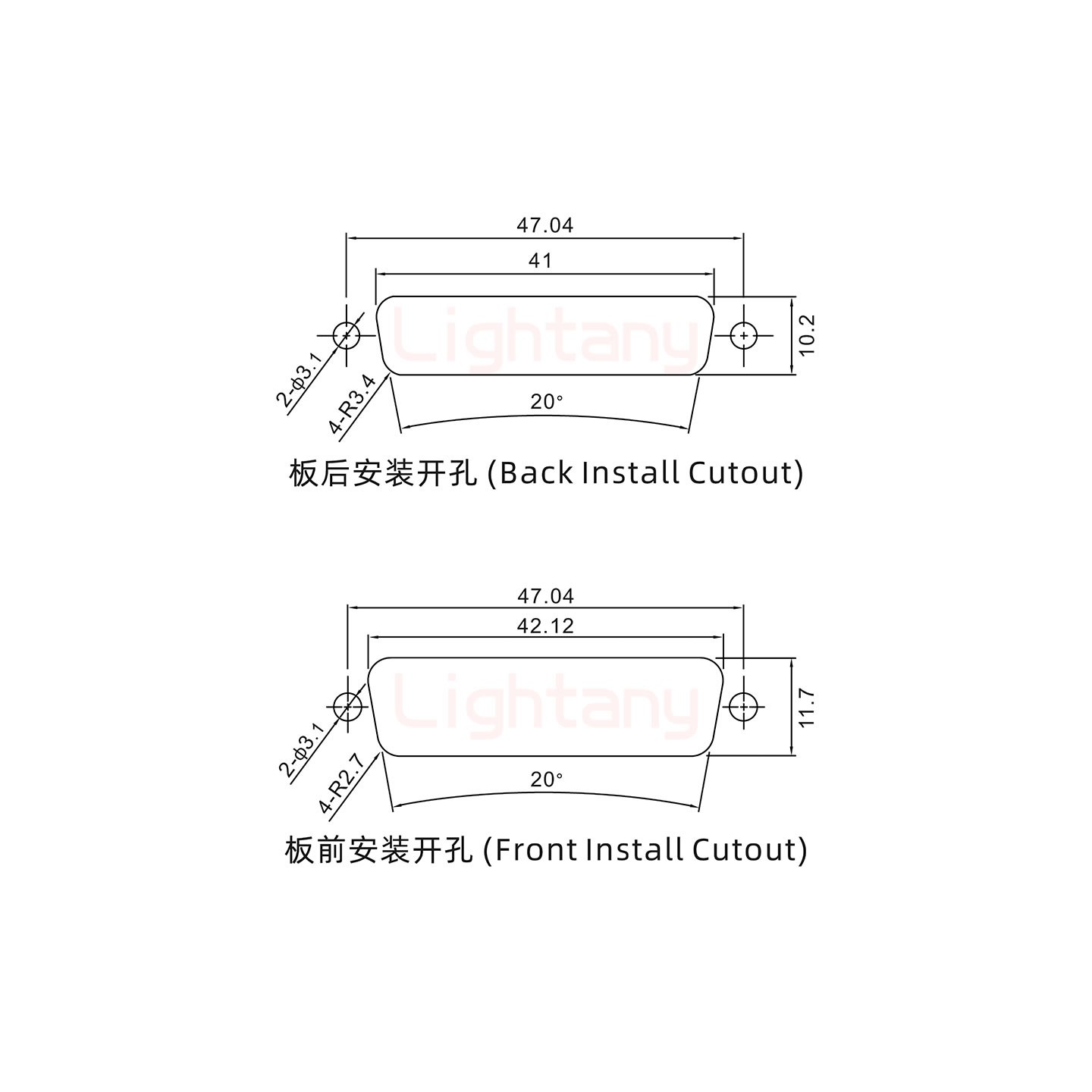 13W3公壓線式/配螺絲螺母/大電流10A