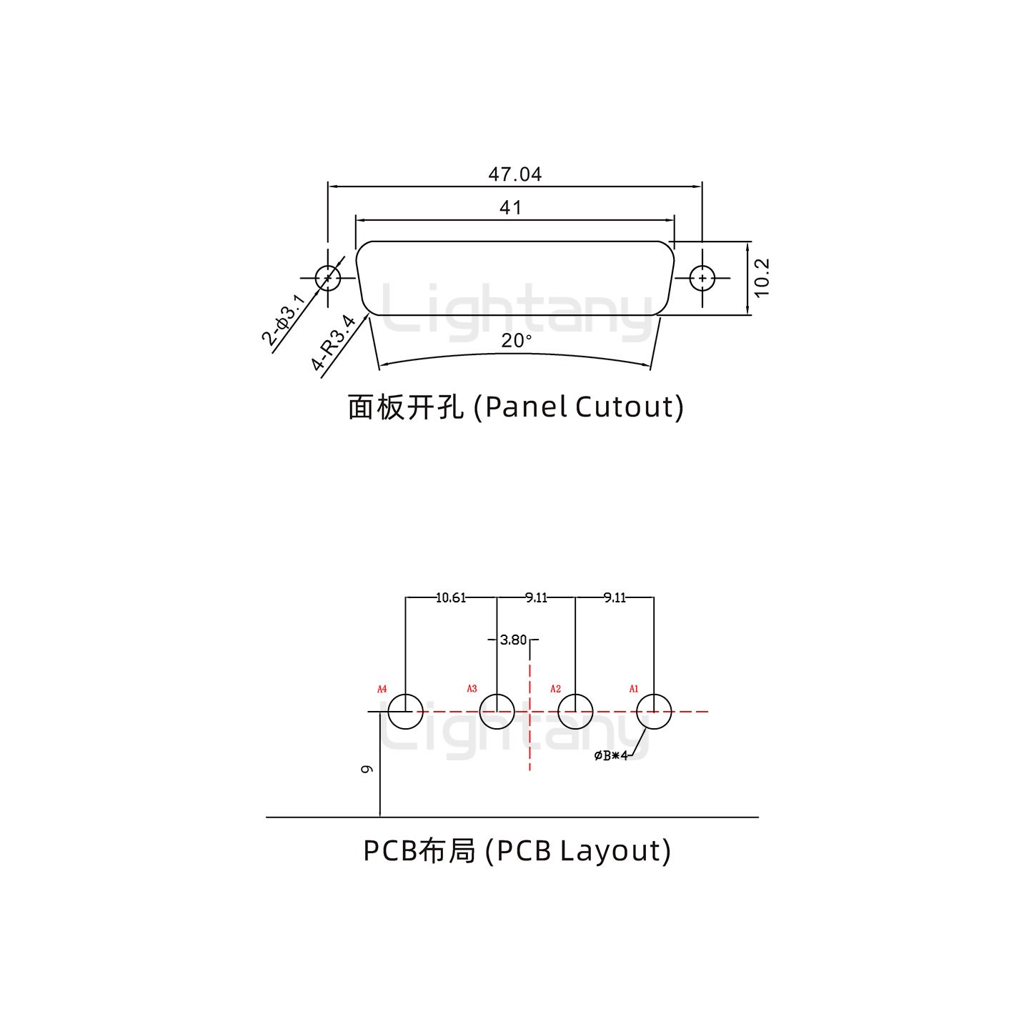 防水4W4母彎插板/鎖螺絲/大電流40A