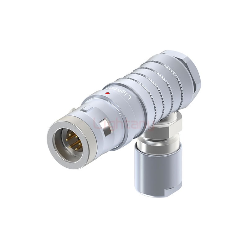 FHG.0K.006.CLAC50推拉自鎖彎式插頭