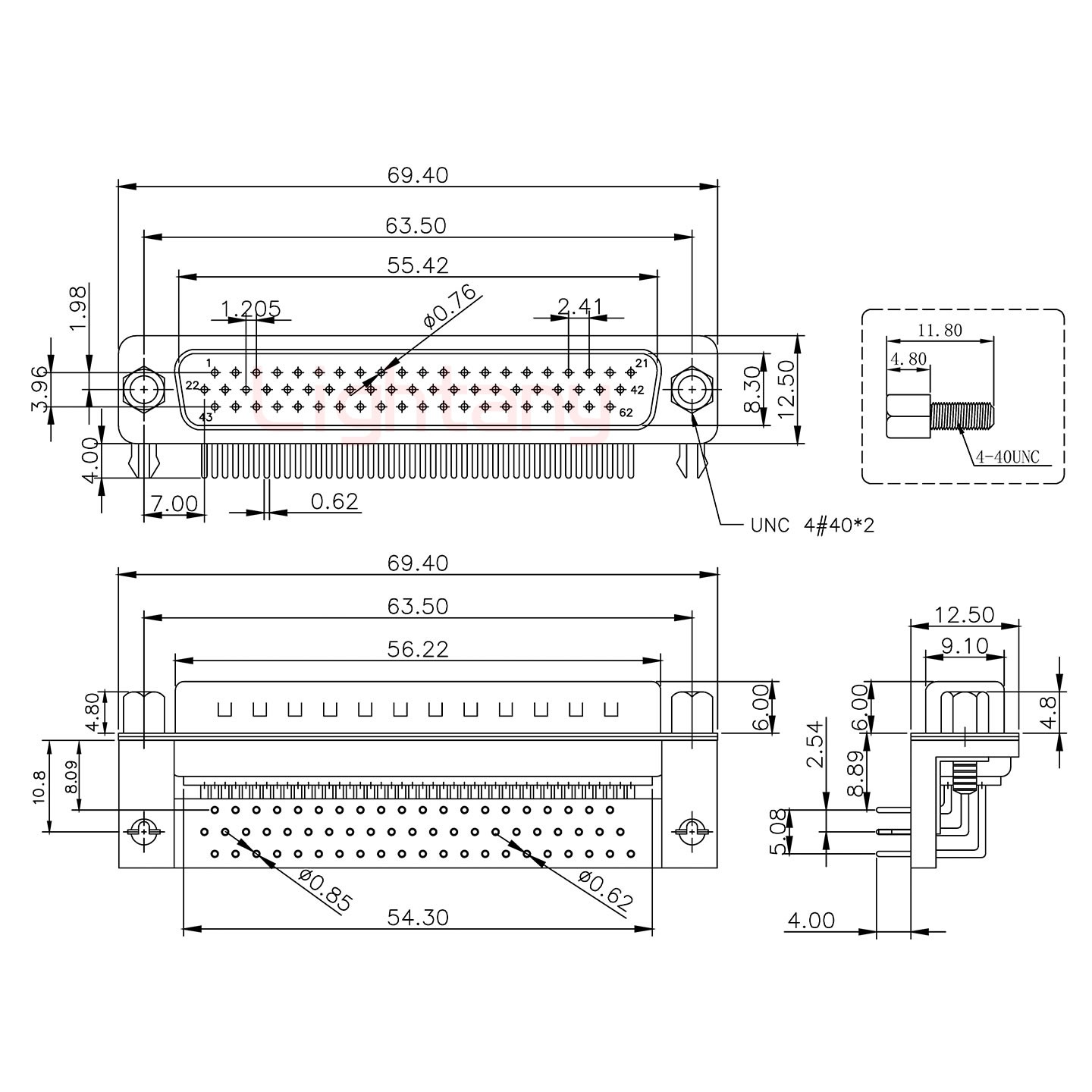 HDR62 公 彎插板8.89 塑料支架10.8 鎖螺絲 車針