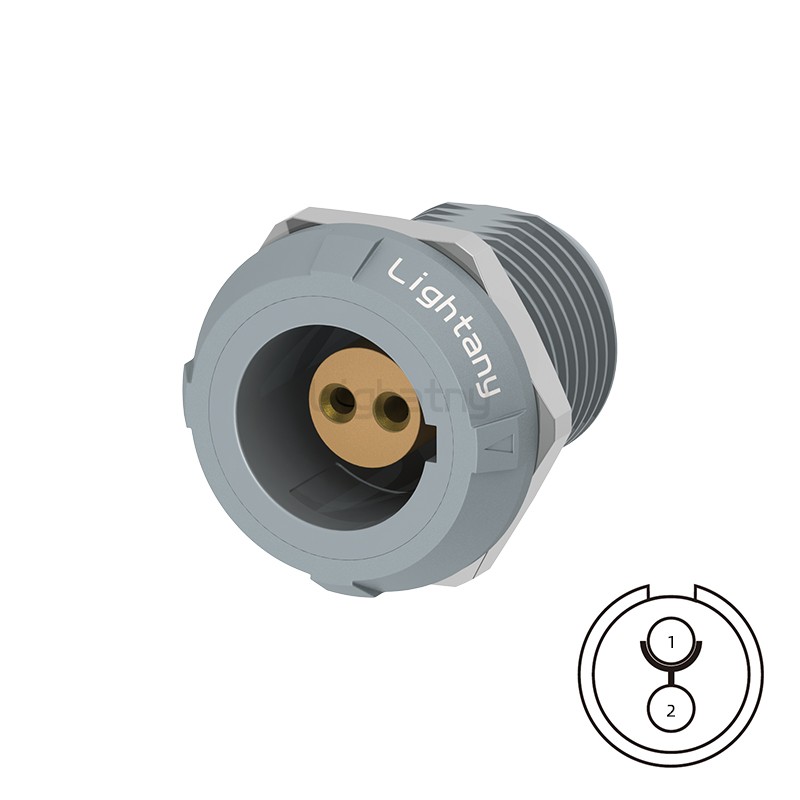 PLG.M0.2GL.LG后螺母插座 焊線 推拉自鎖