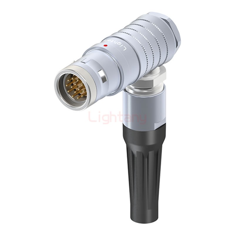 FHG.3K.014.CLAC90Z推拉自鎖帶護(hù)套彎式插頭