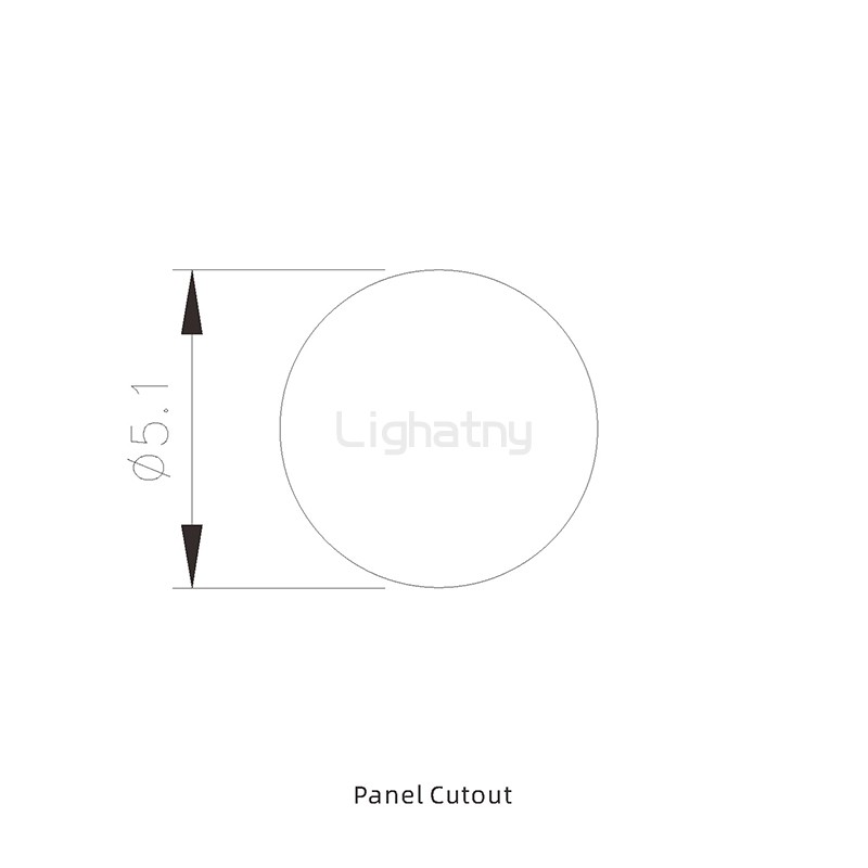 板前安裝針型插座 焊線式 3芯